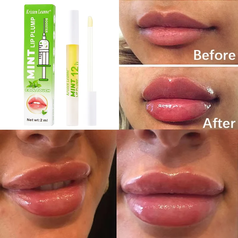 Мгновенный блеск для губ уменьшающий тонкие линии пухлая сыворотка