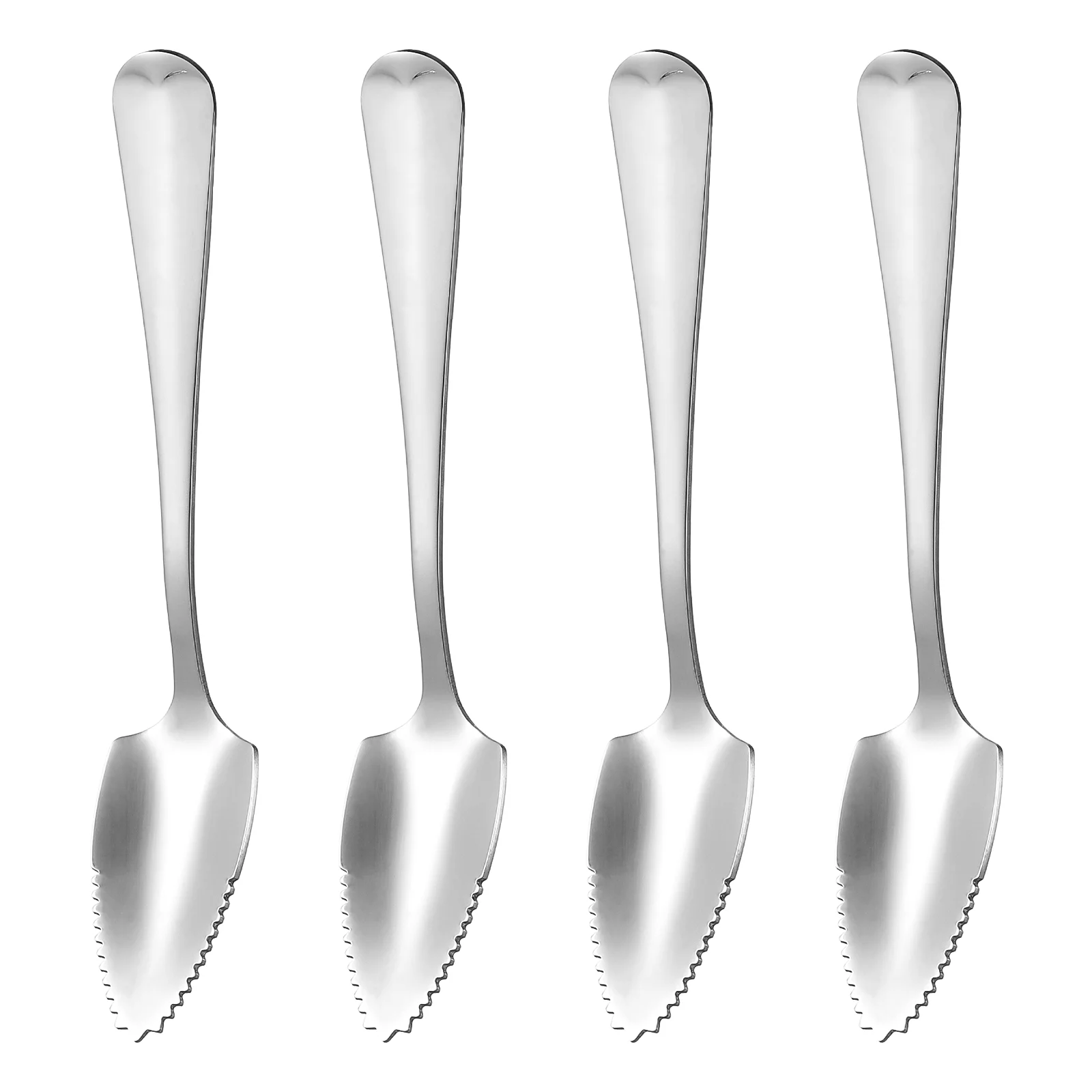 

Stainless Steel Dessert Spoon Spoon with Serrated Grapefruit Curved