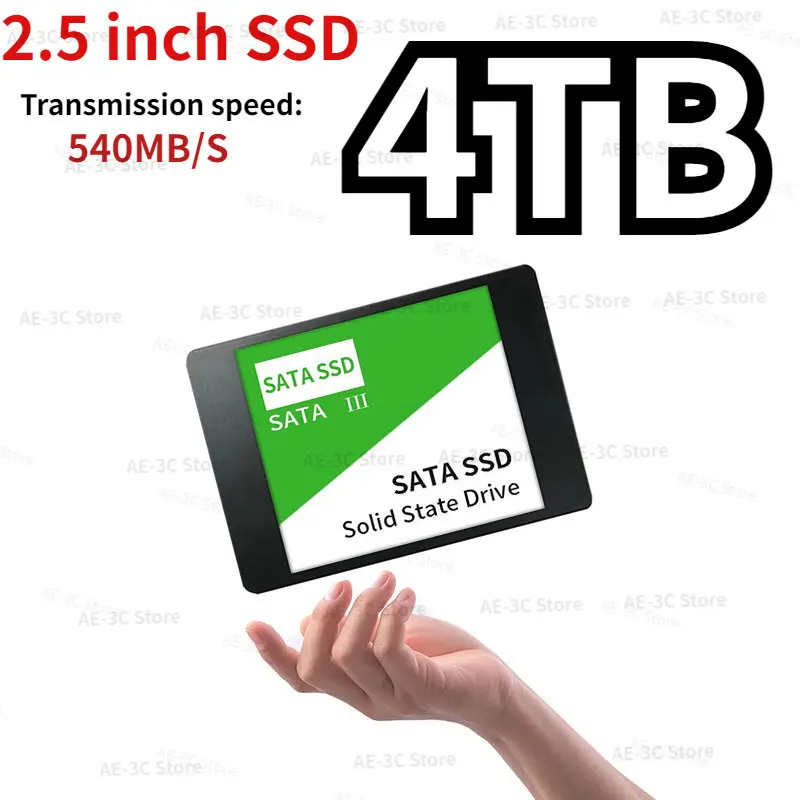 

4TB High-Speed Solid State Drive 2TB SSD SATA SSD HDD 2.5'' Disk SATAIII 1TB SSD Internal Solid State Drive For laptop Desktop