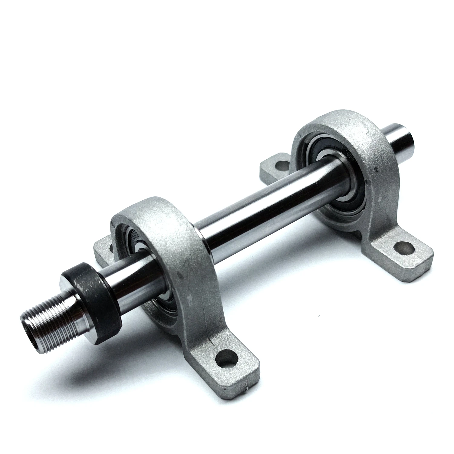 Hollow M14x1mm M14 Thread Spindle Shaft 2 Bearing DIY Wood Lathe Cutter Headstock Fit Mini Chuck K01-50 K02-50 K01-65 K02-65