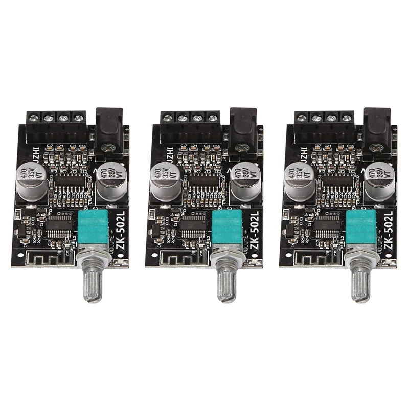 

3X Bluetooth 5.0 Wireless Audio Digital Power Amplifier Stereo Board 50Wx2 Bluetooth Amp Amplificador ZK-502L