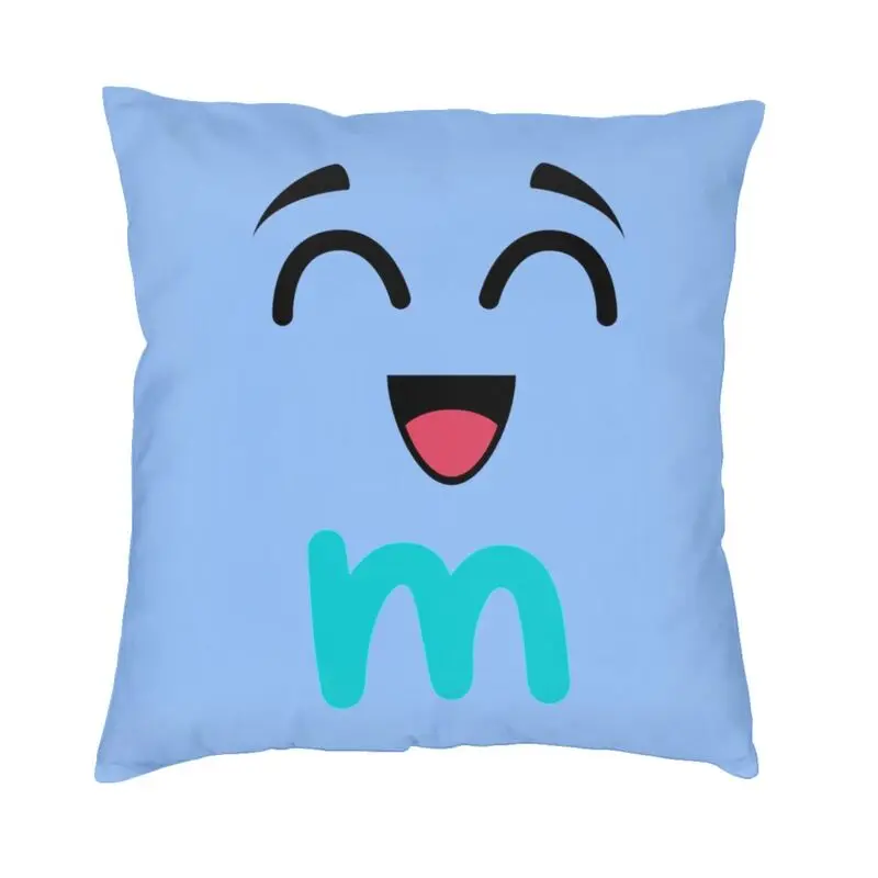 

Чехол для подушки Happy M & M's Candy с эмоциями, бархатный Роскошный чехол для подушки с милым шоколадным рисунком, чехол для дивана