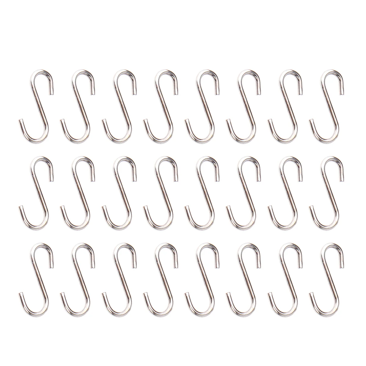 

100PCS DIY Mini S-shaped Hooks Sturdy S-shaped Hooks Stainless Steel S-shaped Hangers Metal DIY Jewelry Accessory Mini S-shaped