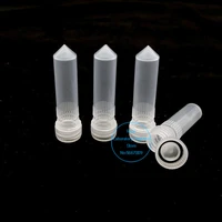 50100200300500pcslot 2ml plastic freezing tube lab cryovial with silica gel gasket vials v bottom test tube