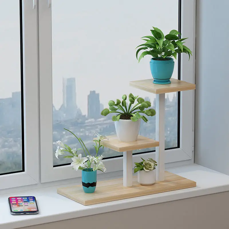 

Sheye For Plantenrekken Stojaki Indoor Plant Pot Wood Suporte Flores Rack Dekoration Stojak Na Kwiaty Balcony Shelf Flower Stand