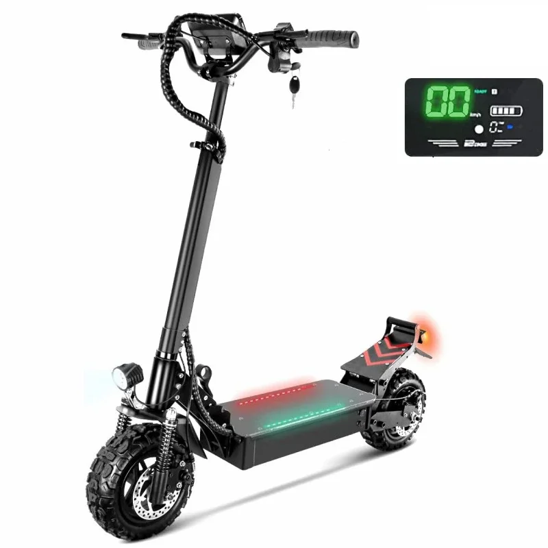 

Скутер электрический для взрослых, 2500 Вт, 48 В1, 6 Ач, 11 дюймов, 55 км/ч