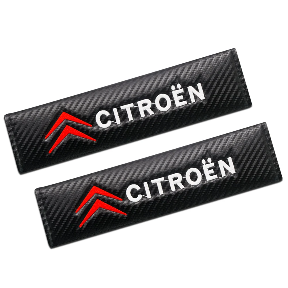 

2Pcs Car Seat Belt Pads Seat Shoulder Strap Pad Cushion Cover Seatbelt Harness For Citroen C4 C1 C5 C3 C6 C5 C8 Berlingo DS C-EL