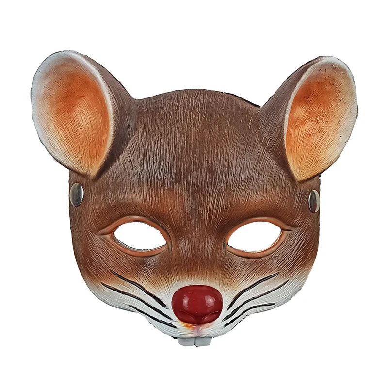 Mouse Animal Masks Halloween Cosplay Mask Party Props 3D Foam Rat Face Half Face Cover Cosplay Props Costumes Accessories