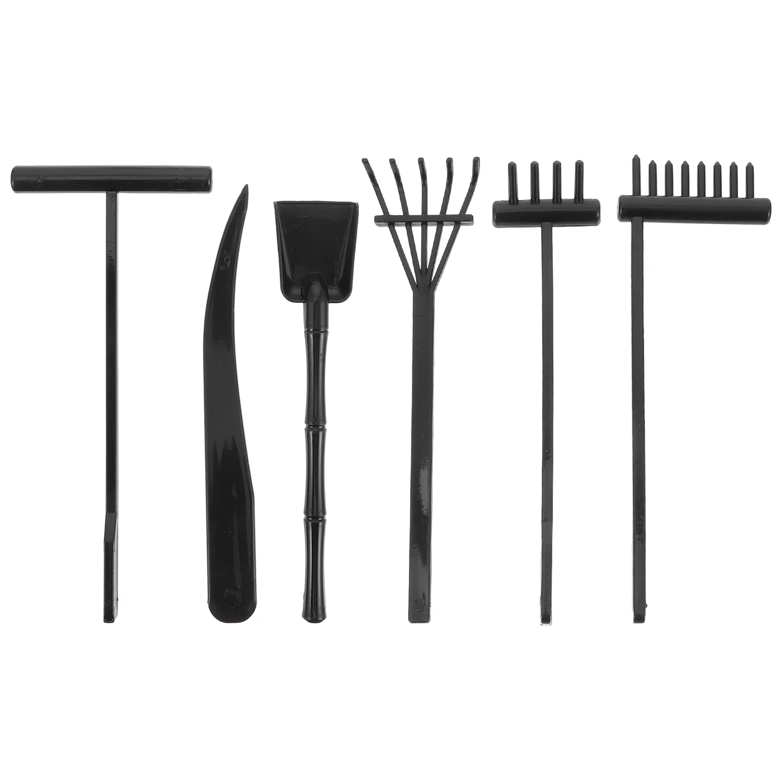 

Garden Zen Rake Mini Sand Tools Sandbox Rakes Accessories Kit Tool Miniature Meditation Tabletop Gardening Toy Plastic Japanese