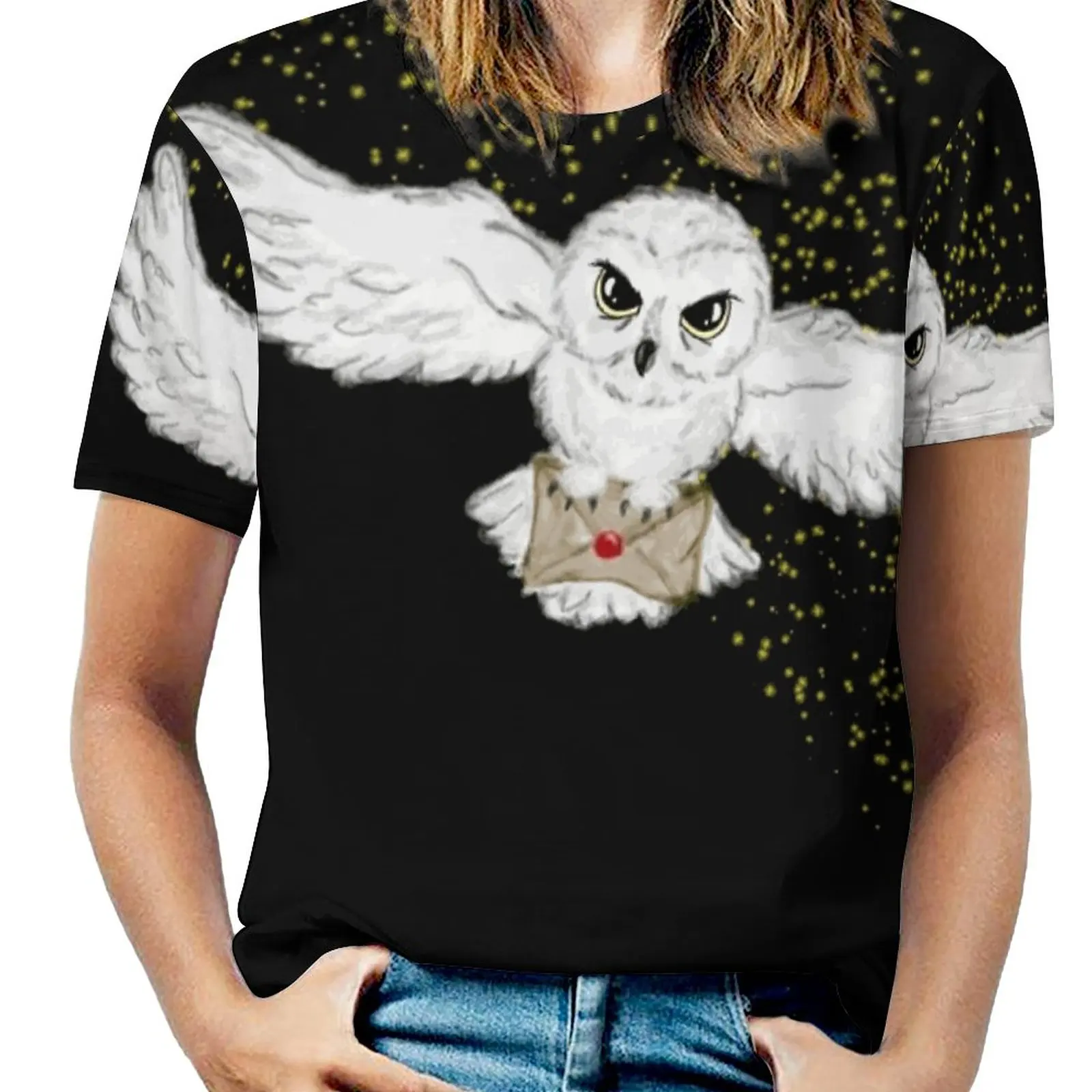 Женская летная Сумка-тоут с принтом совы на молнии |