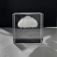 rainy clouds cloud raindrop crystal small ornament cube couple memorial ceremony office desk decoration feng shui home decor
