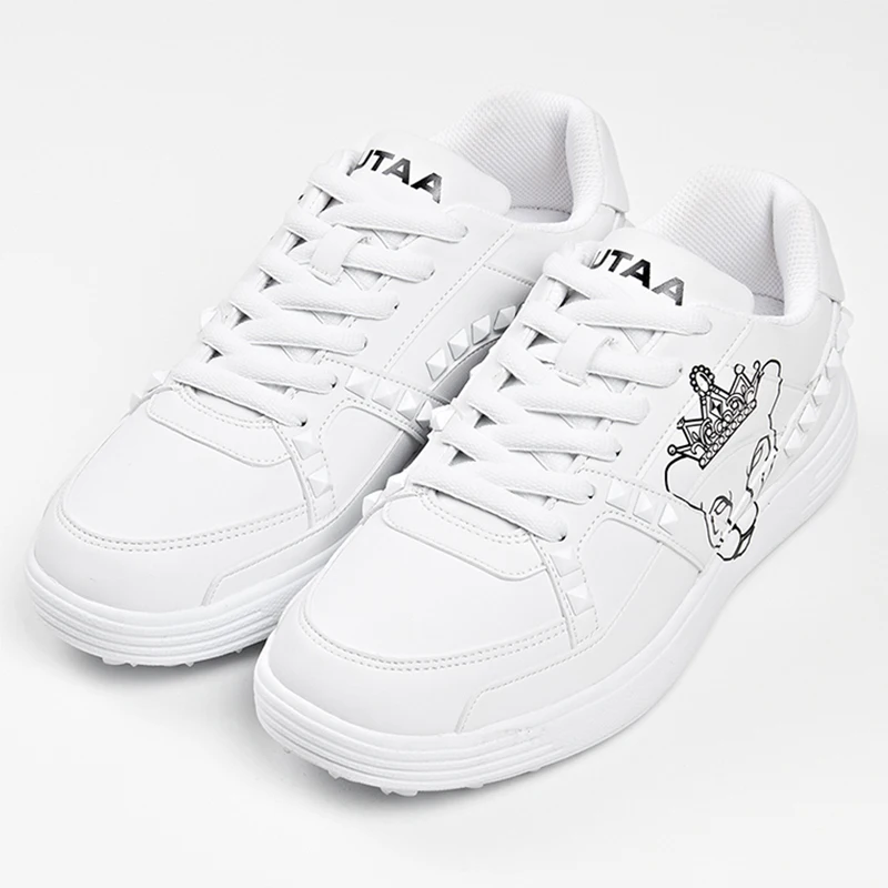 

Женские туфли для гольфа UTAA, Нескользящие дышащие универсальные туфли на шнуровке с логотипом, весна-лето