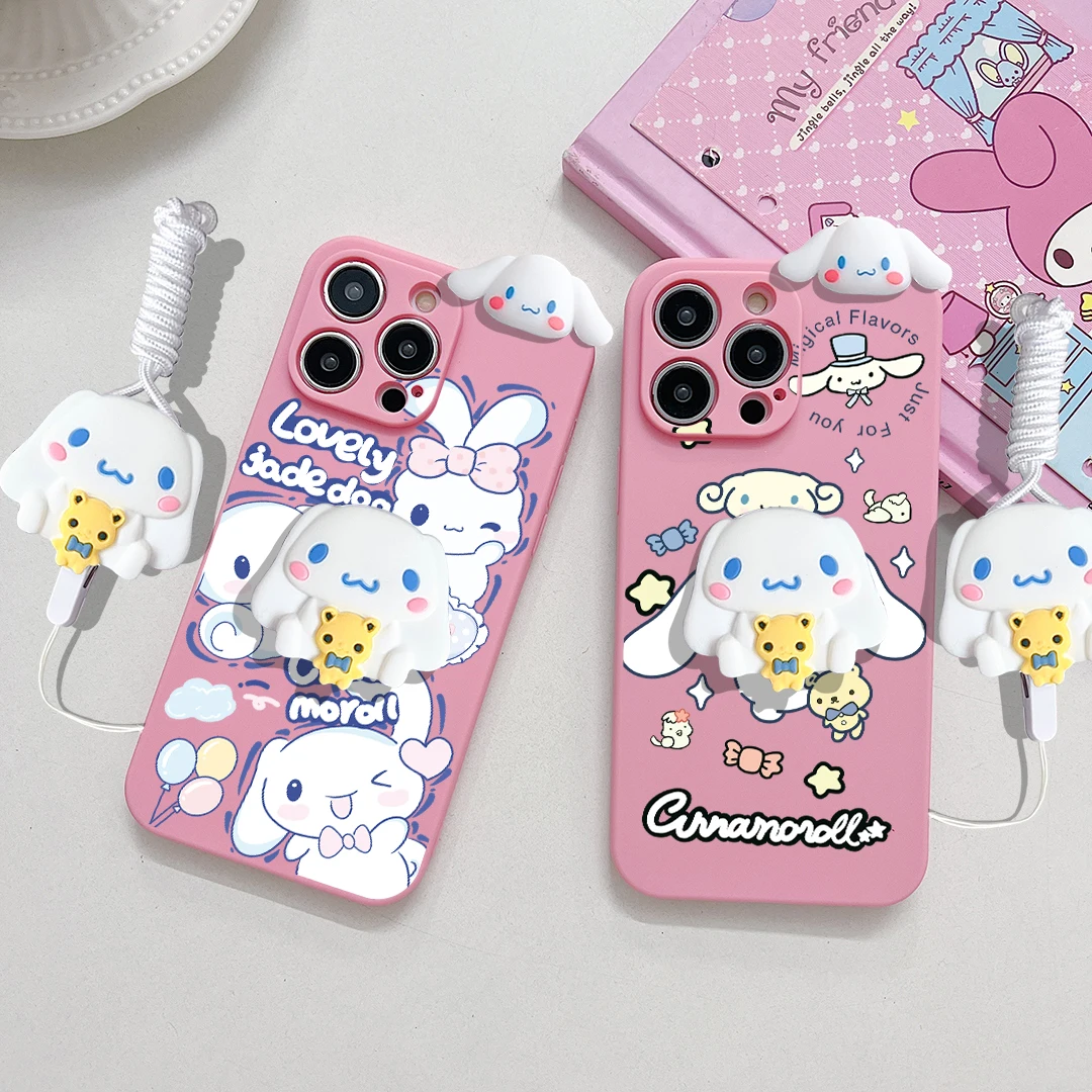 Для Huawei Nova 11SE Y72 Honor X6A X7A X7B X8A X5 X9B X8B 90 100 200 lite Чехол с тремя Cinnamoroll и