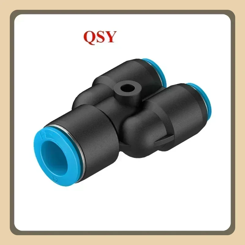 100 шт. пневматический фитинг соединительная трубка воздушная быстрая QSY-6
