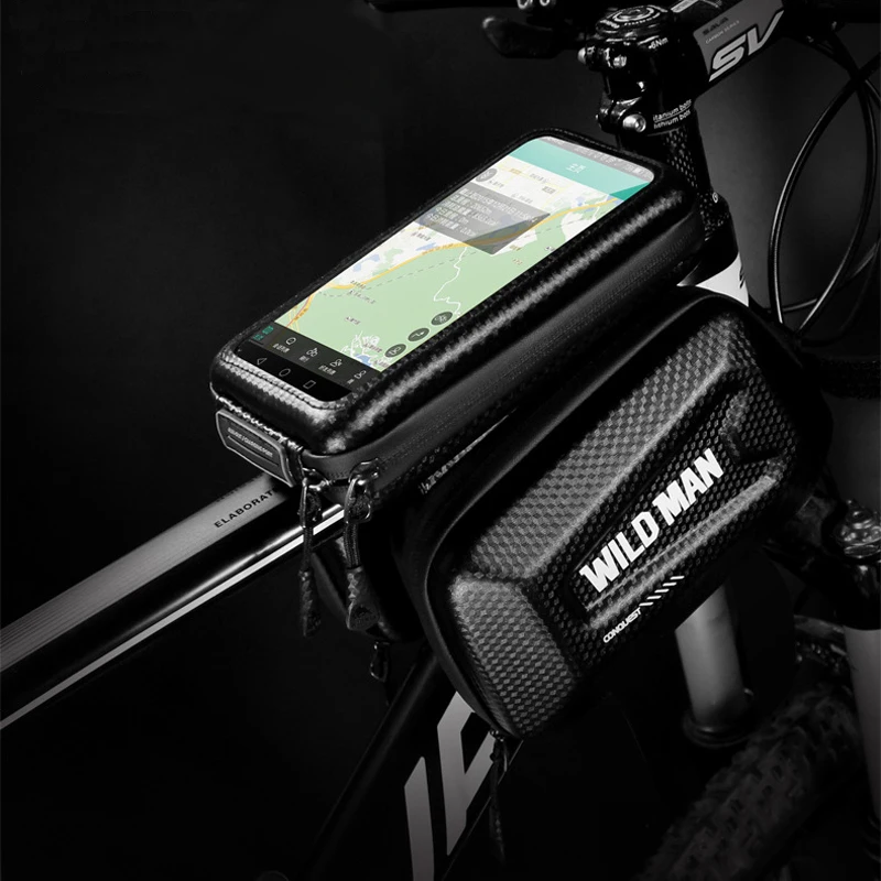 

EVA hard shell bicycle bag front beam bag bicycle bag upper tube bag saddle bag mountain bike bag riding equipment accessories