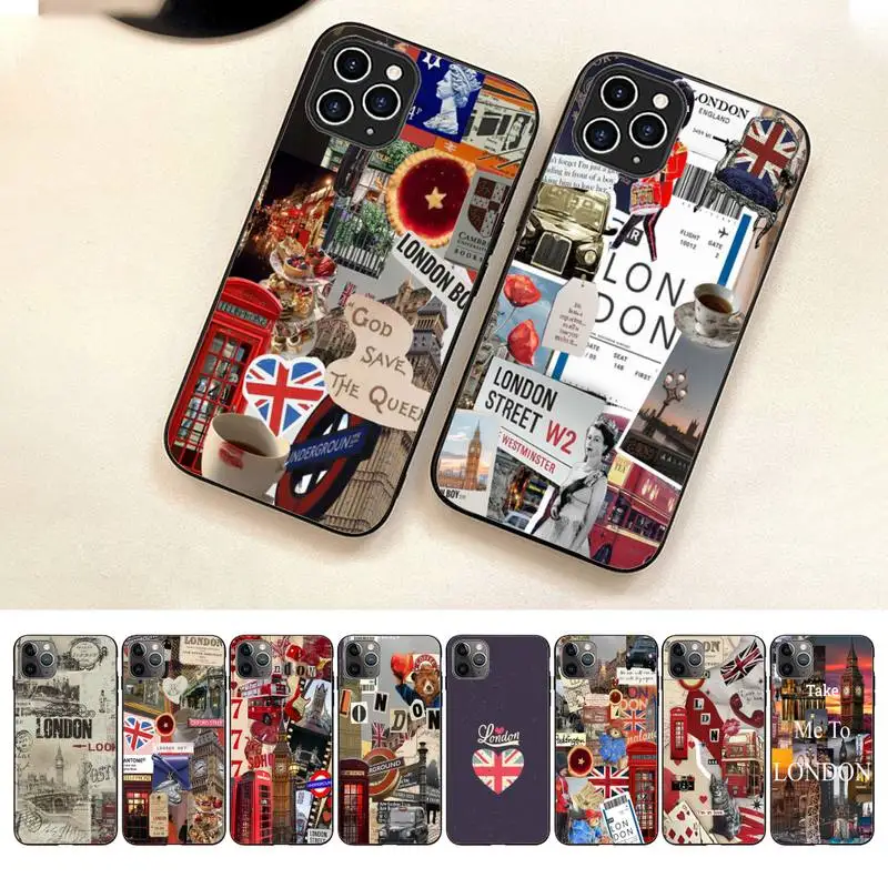 

I Love London Phone Case For Iphone 7 8 Plus X Xr Xs 11 12 13 14 Se2020 Mini Pro Max Case
