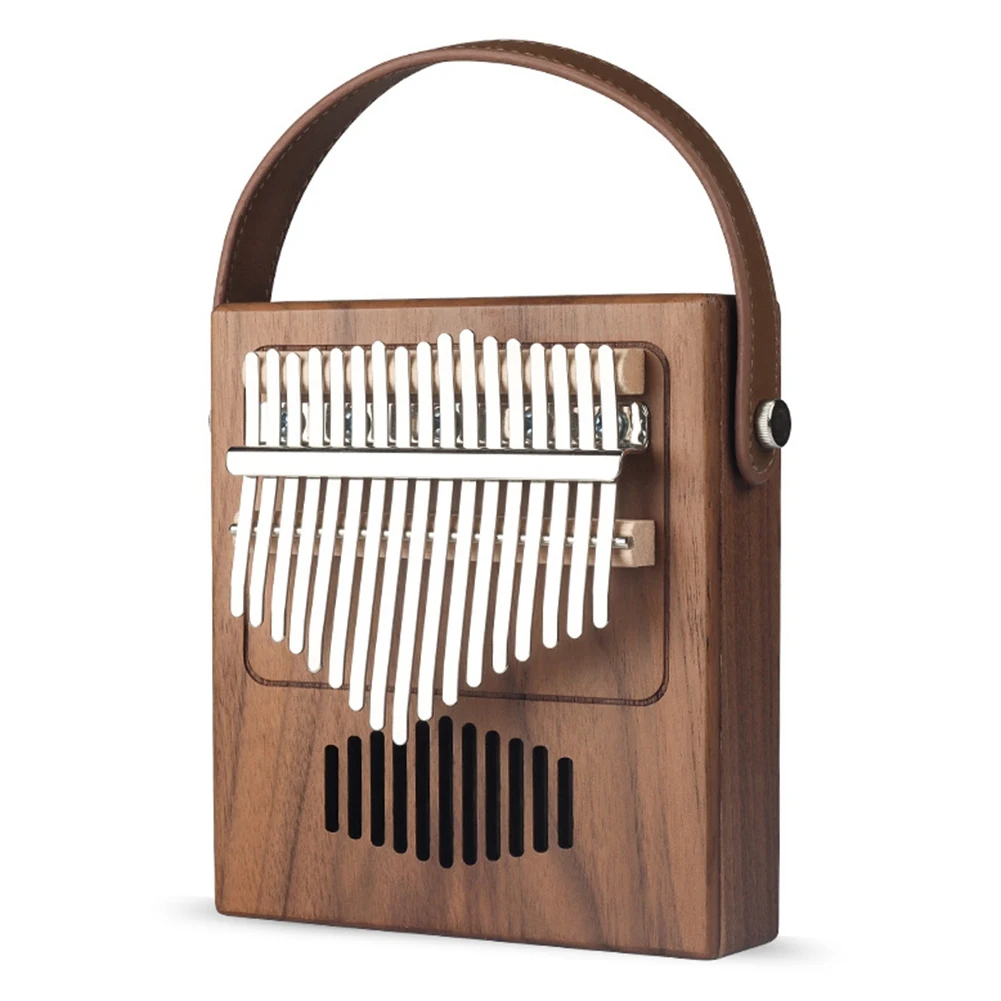 

Portable Finger Piano 17 Keys Kalimba Thumb Piano Wood Radio Shape Mahogany Body Musical Instrument for Beginner
