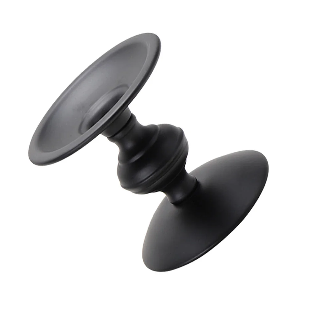 

Holder Candlestick Holders Stand Decorative Table Taper Iron Black Candlelight Mantel Retro Handlesimple Gift Housewarming Stick