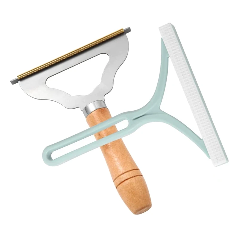 

2Pcs Manual Portable Fabric Shaver, 1 Carpet Lint Scraper For Furniture Pet Hair Removal , 1 Fuzz Lint Remover Brush