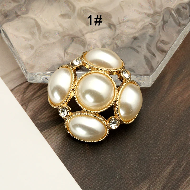 3PCS Швейные квадратные перламутровые пуговицы для одежды CC Большой женский твид