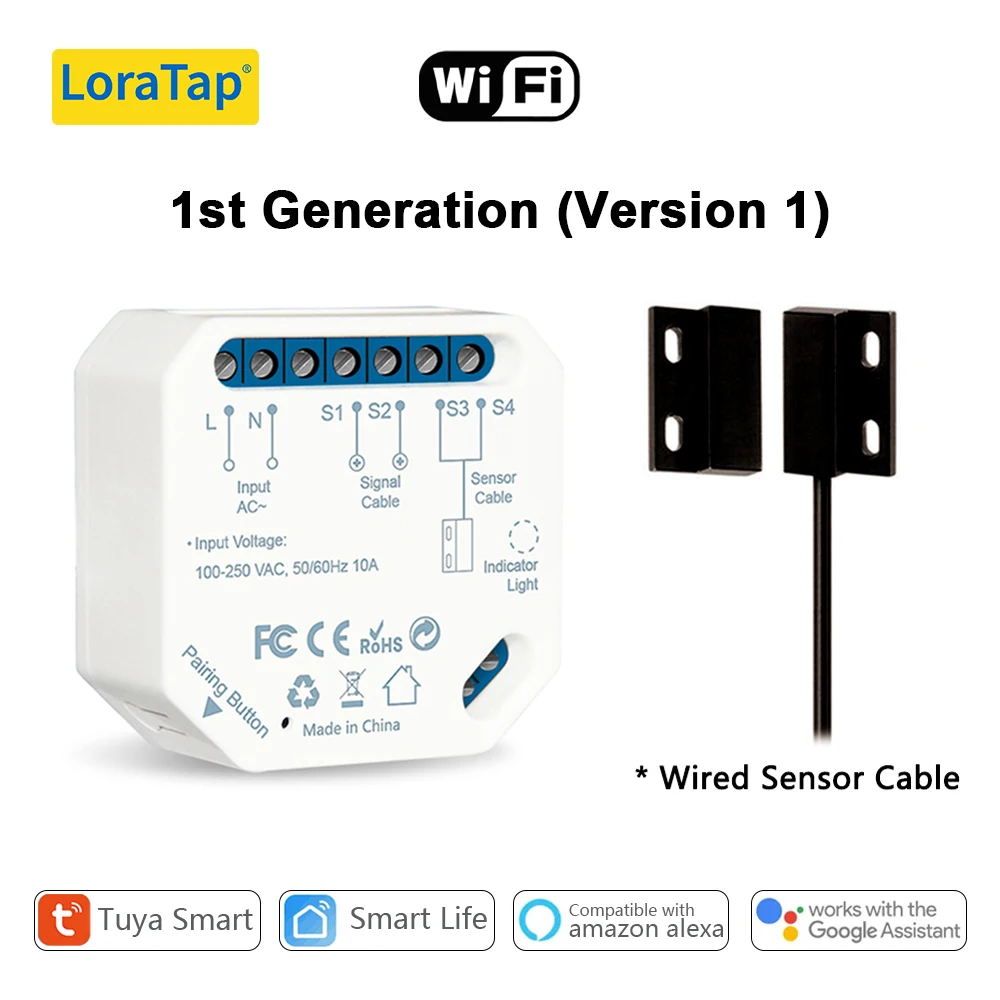 

LoraTap Tuya Smart Life Контроллер открывания гаражных ворот