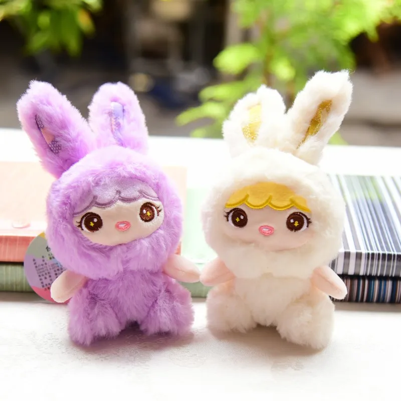 

16cm Cute Disguises Bunny Doll Plush Toy Creative Cartoon Rabbit Stuffed Plush Keychain Pendant Kids Children's Birthday Gifts
