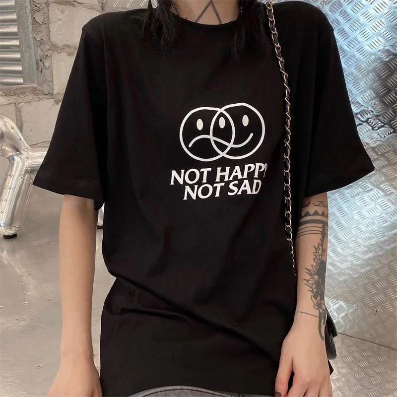 

VETEMENTS Short Sleeve 2022 Summer Fun Smiley Face Lettering 1:1 Men's And Women's Loose Casual T-Shirt Short Sleeve