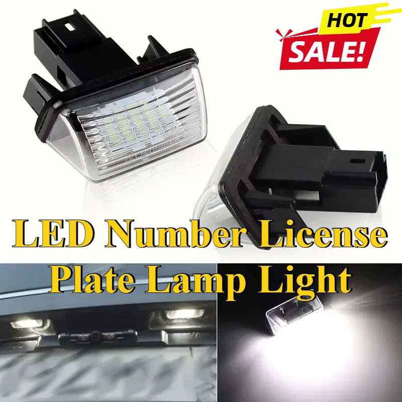 

Для Peugeot 206 207 307 308 407 5008 Partner Citroen C3 C4 C5 Xsara Picasso светодиодная лампа номерного знака, 2 шт.