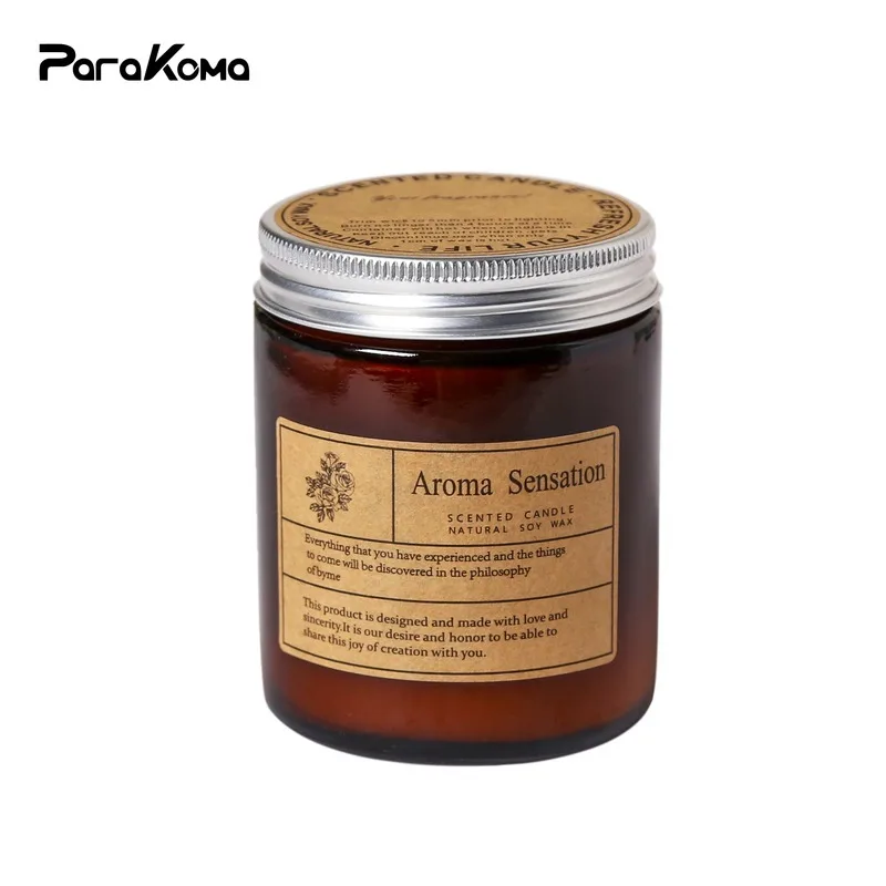 Стеклянная бутылка для свечи декорированная ванилью без огня 15 часов | Дом и сад