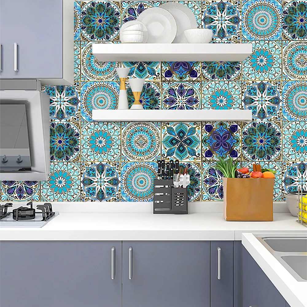 S Wear-resisting Vinyl Wallpaper Kitchen Bathroom Table Wall