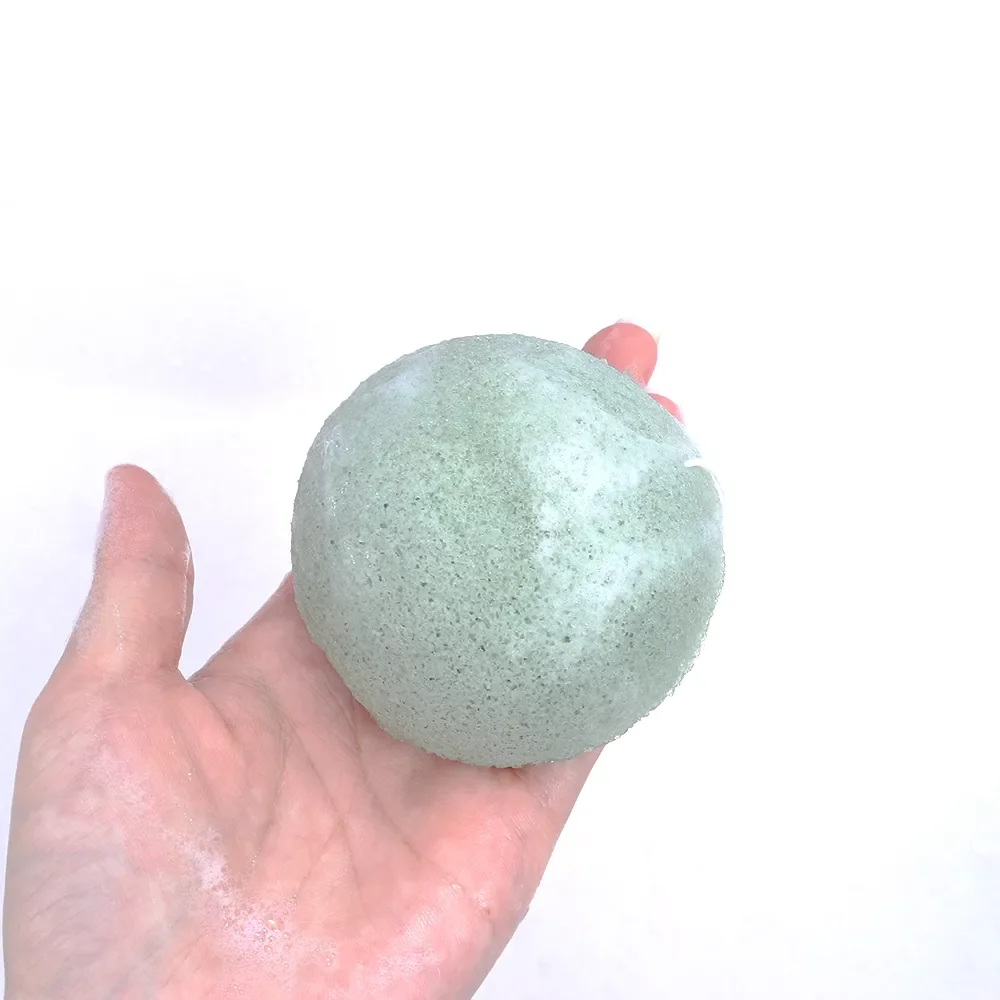

1PC Konjac Cleaning Sponge Face Cleaning Sponge Soft Texture Round Facial Cleansing Exfoliator Wash Flutter Fiber Skin Care Tool