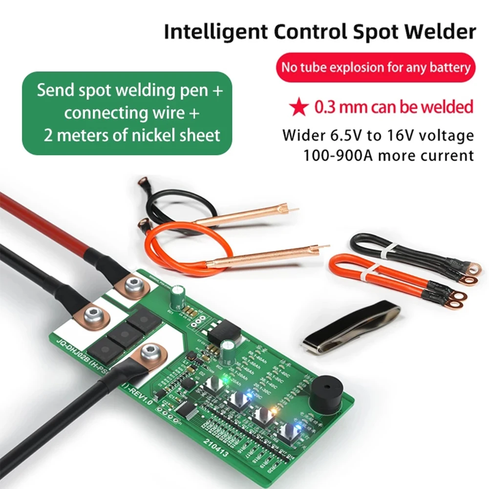 

DIY Mini Spot Welder Welding Machine 0~0.3mm Nickel Sheet Welding Pen Connecting Cable Set Intelligent Control Soldering Tool