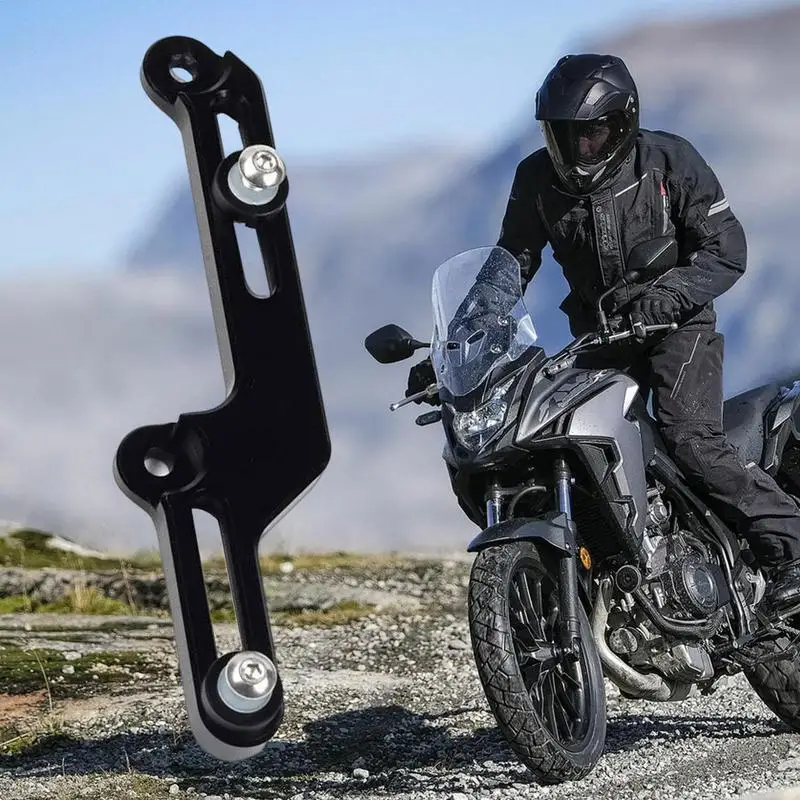 

Universal Motorcycle Windshield Aluminum Metal Support Adjustable Heightened Windscreen With Bracket Wind Deflector Extension