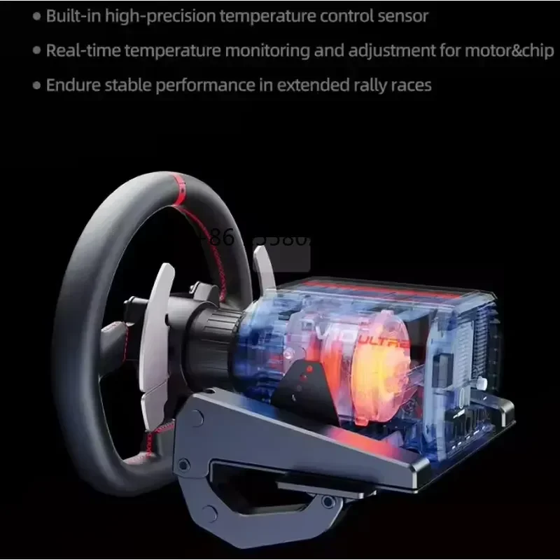 Фото Руль-симулятор для гонок PXN V10Ultra Direct Drive с прямым приводом для ПК, XBOX, Surface и игровых контроллеров №3
