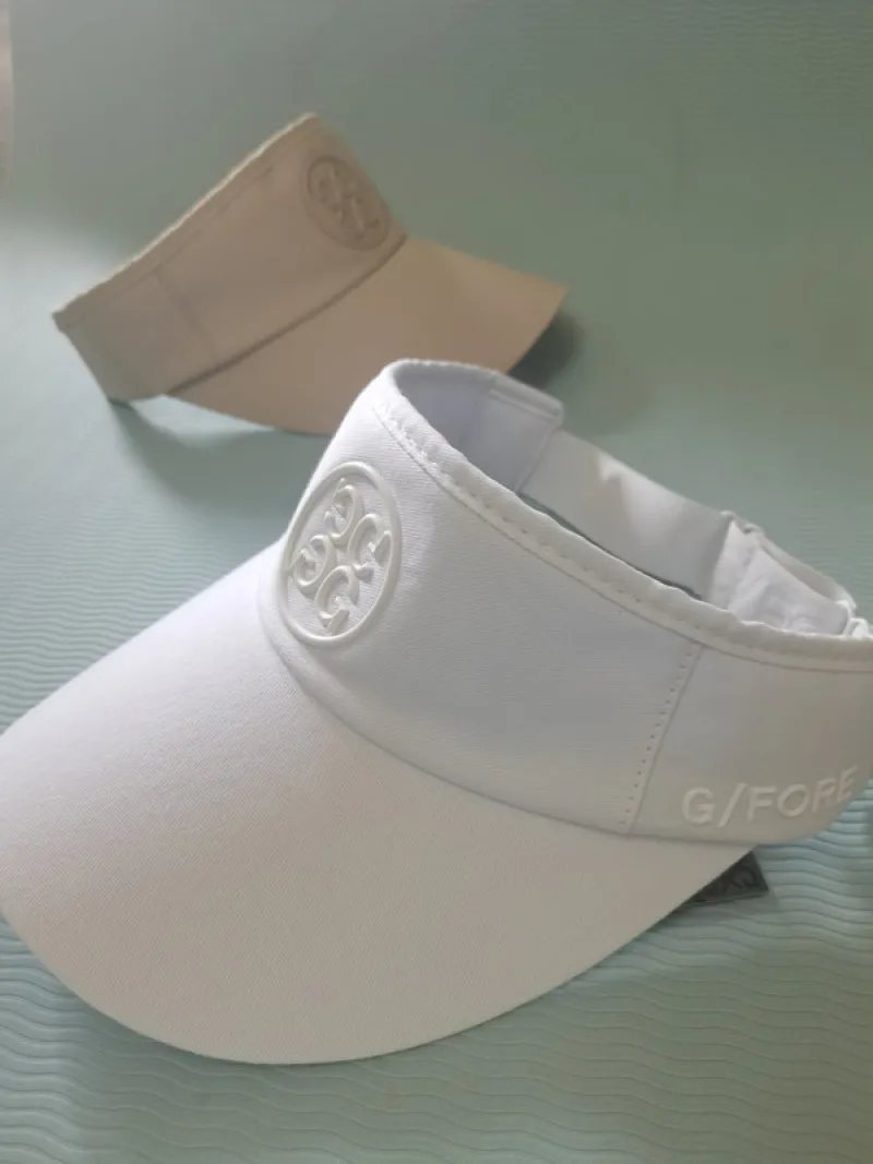 

New Golf Hat Women's Korean Version Black and White Khaki Sunscreen Hat Empty Top Hat Sunshade Hat No Top Hat