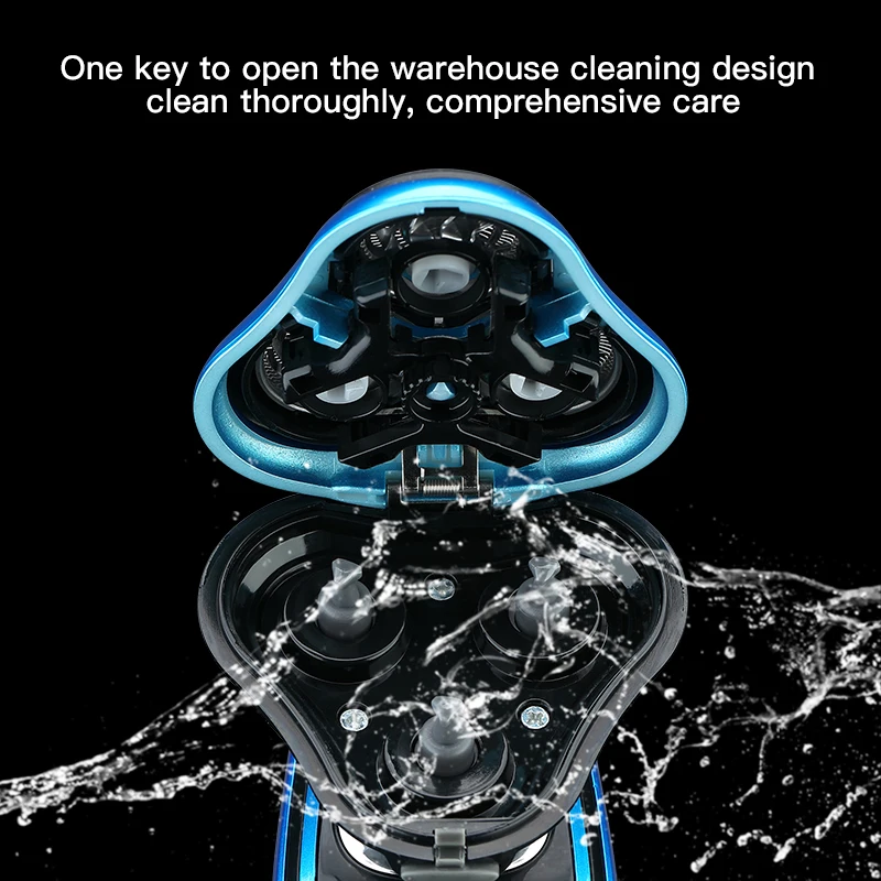 Электробритва роторная бритва электрическая триммер для бороды перезаряжаемая