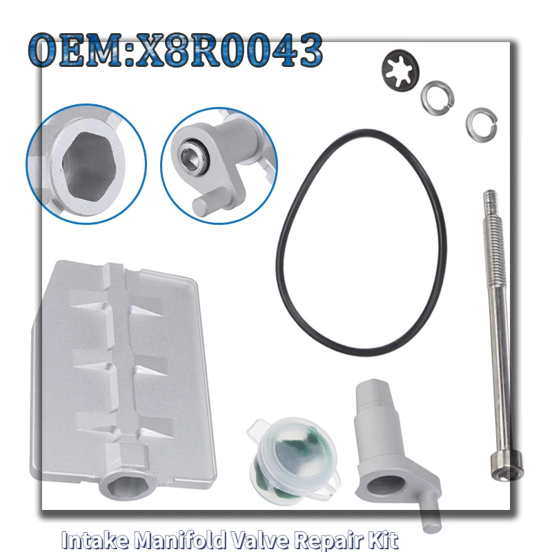 

1 комплект клапана впускного коллектора двигателя, погремушка для ремонта клапана, алюминиевый Ремонт для BMW Disa M54 3,0 ltr