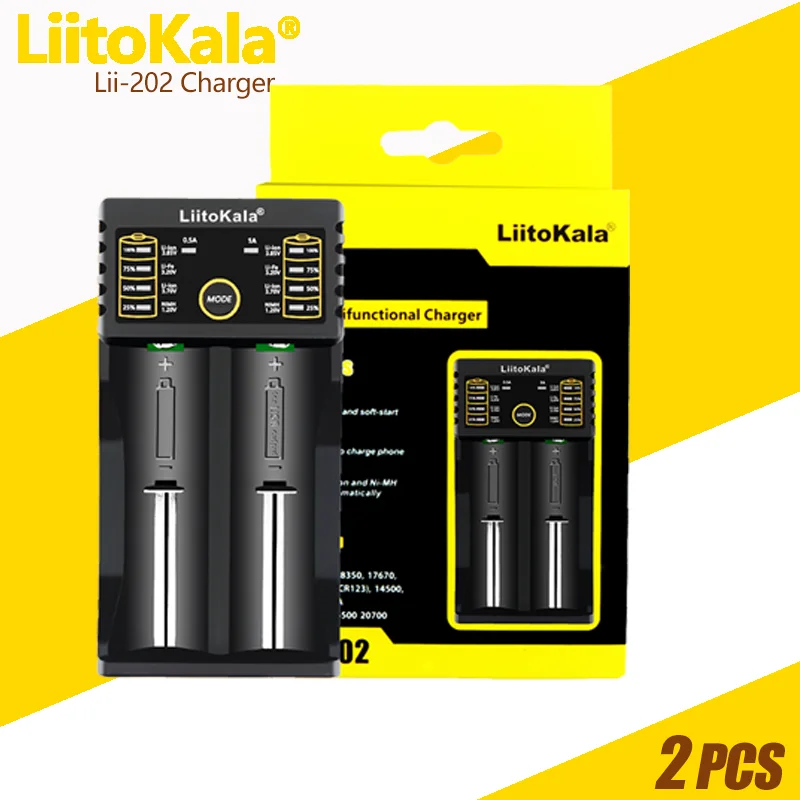 

Зарядное устройство LiitoKala для батарей 18650 18650 26650 21700 CR123A 16340 AA AAA