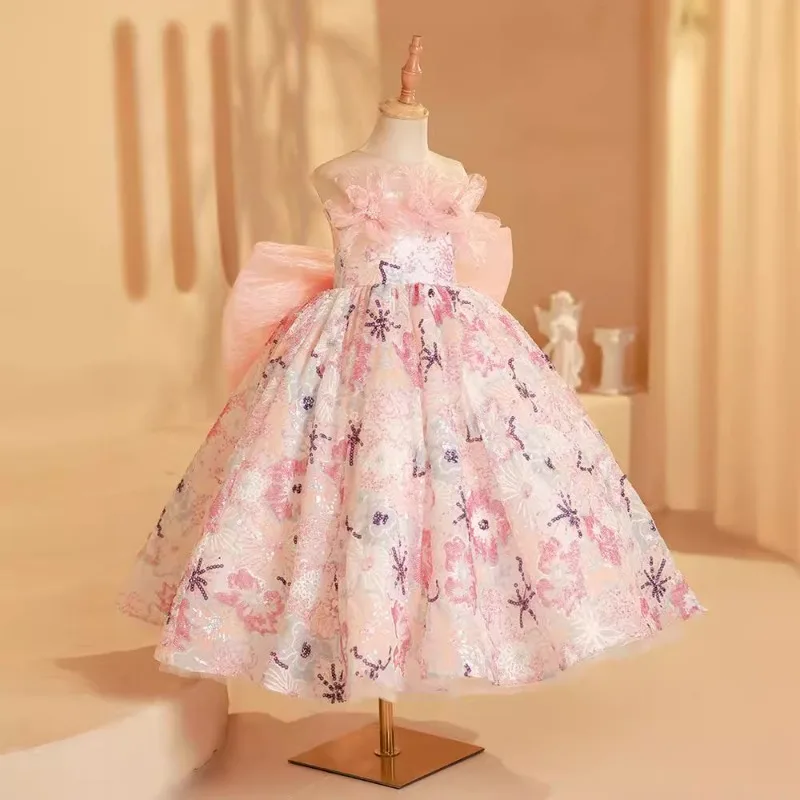 Бальное платье принцессы по индивидуальному заказу Vestidos цветочный дизайн