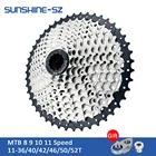 Велосипед Горный SUNSHINE, кассета Velocidade 8 9 10 11 12 Скоростей, звездочка свободного колеса для горного велосипеда, 36T 40T 42T 46T 50T 52T для SHIMANO