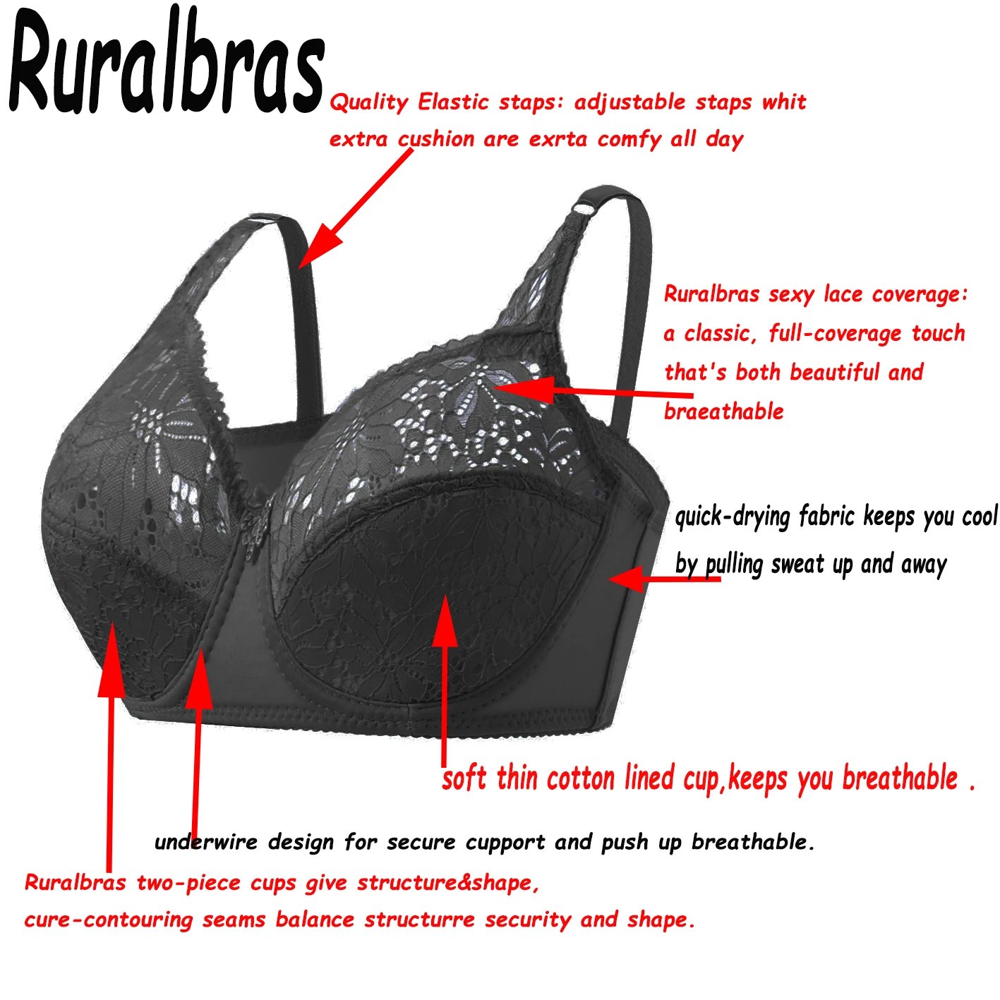 

Удобный летний женский бюстгальтер с эффектом пуш-ап и глубоким вырезом