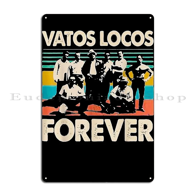 Фото Vatos Locos Blood In Blood Out Металлические вывески Клубный настенный дизайн Настенный декор Vatos Locos Оловянная вывеска Плакаты №5