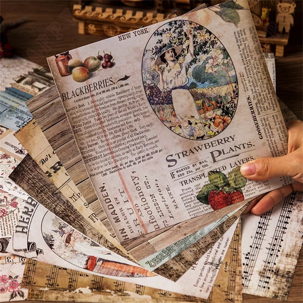 50 наклеек для руководства с эффектом печати винтажные наклейки пейзажем ручная