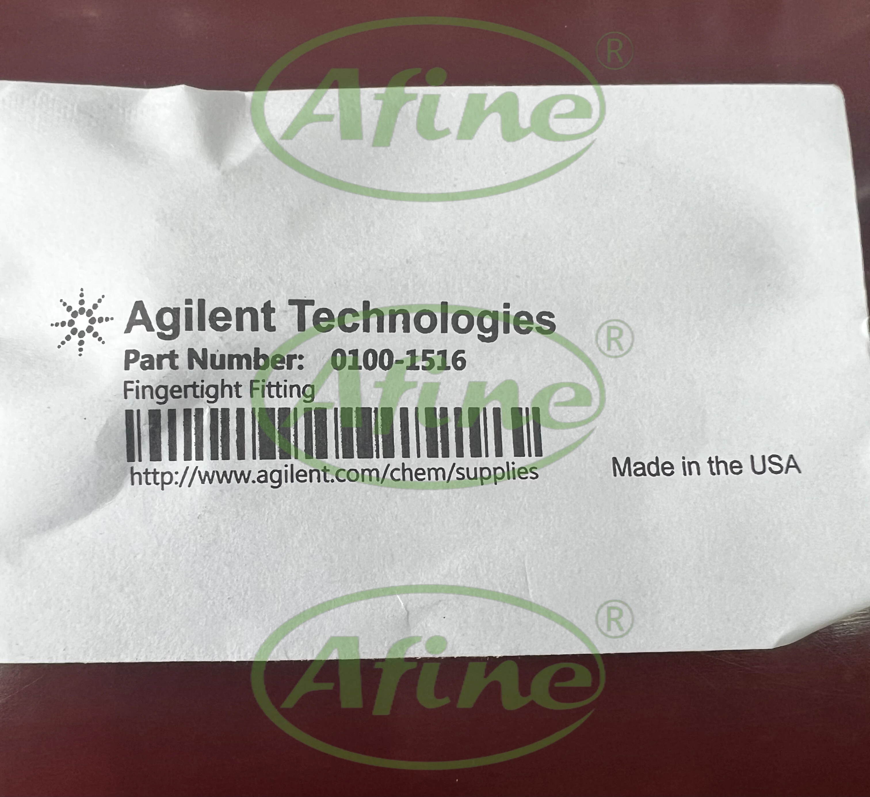 Детектор флуоресценции Agilent AFINE FLD 0100-1516 PEEK 1 6 мм1/16 дюйма. 2/упак. Соединяет на