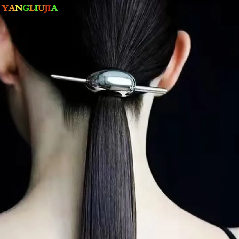 YANGLIUJIA Metal Arc Hairpin European And American Style Personality Fashion Hair Accessories Ms Travel Wedding Accessories 2022