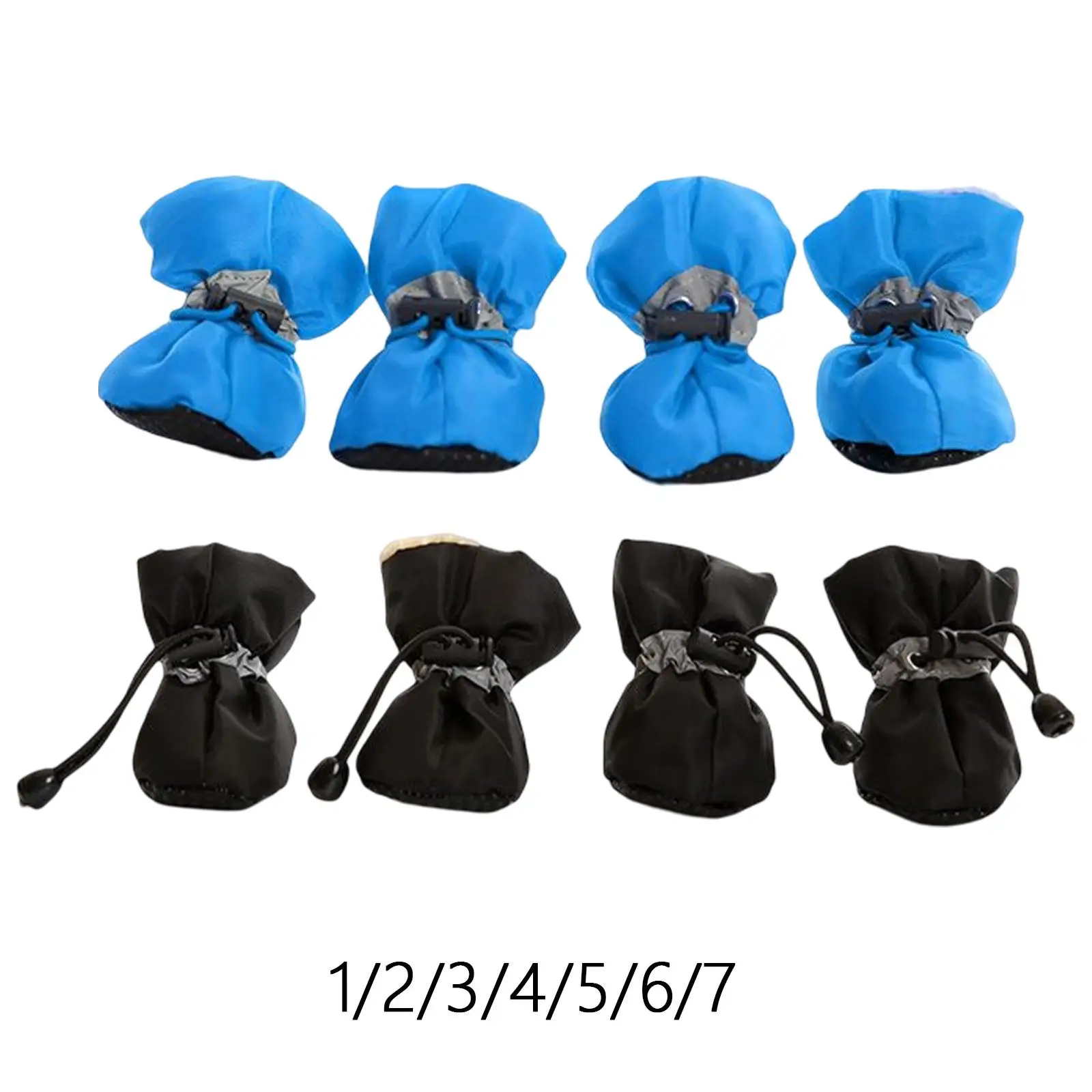 

4 шт., ботинки для собак со светоотражающей обувью