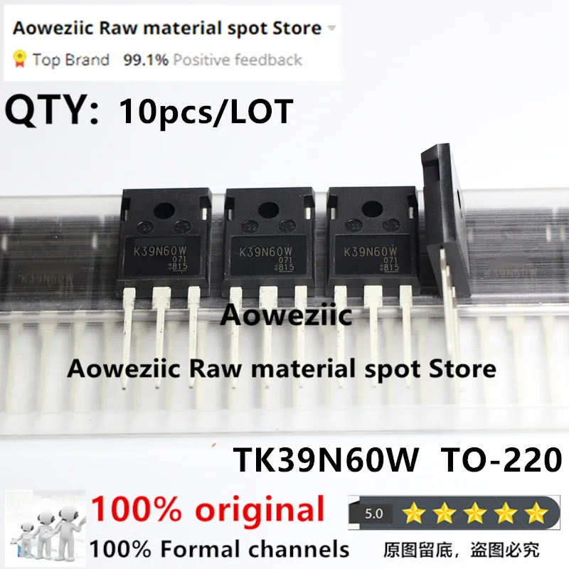 Aoweziic 2018 + 100 новый импортный оригинальный K39N60W TK39N60W TO247 MOS трубка с полевым эффектом
