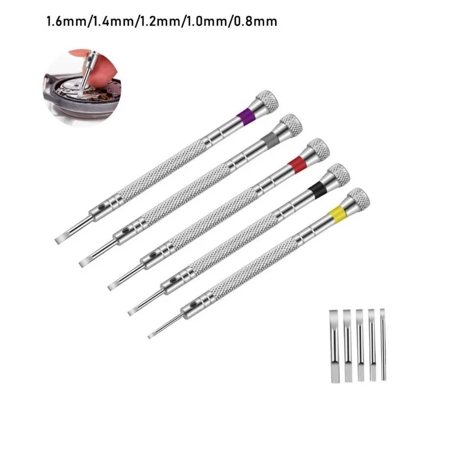 

5PCS Screwdriver Clock Watch Repaire Tools Parts Mini Tone Screwdriver Set For Watch Repair Tool Kit Band Link Pin