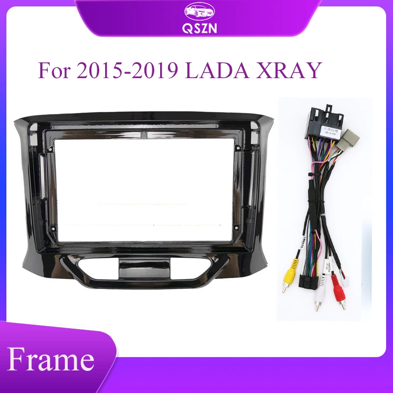 

2Din 9-дюймовая Автомобильная панель управления, аудио рамка, радио, стереопанель для 2015-2019 LADA XRAY Fascia Frame