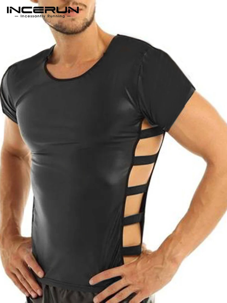 

Футболка мужская однотонная с круглым вырезом и коротким рукавом